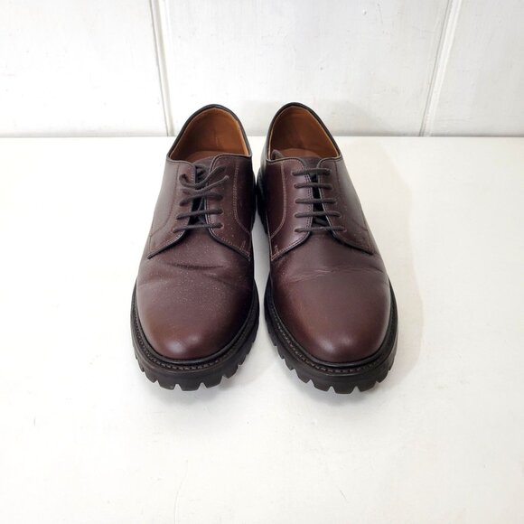 J.Crew Other - J.Crew Men's Brown Leather Derby Shoes With Vibram Soles Size 9